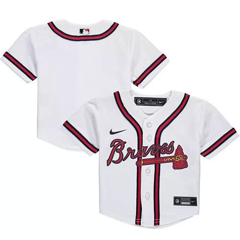 infant nike white atlanta braves home replica team jersey|Official Kids Atlanta Braves Nike Gear, Youth Nike Braves Apparel, Nike .